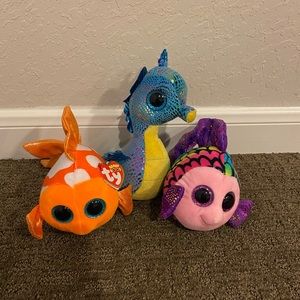 Under The Sea Bundle- 3 Small Beanie Boos🐠🐠